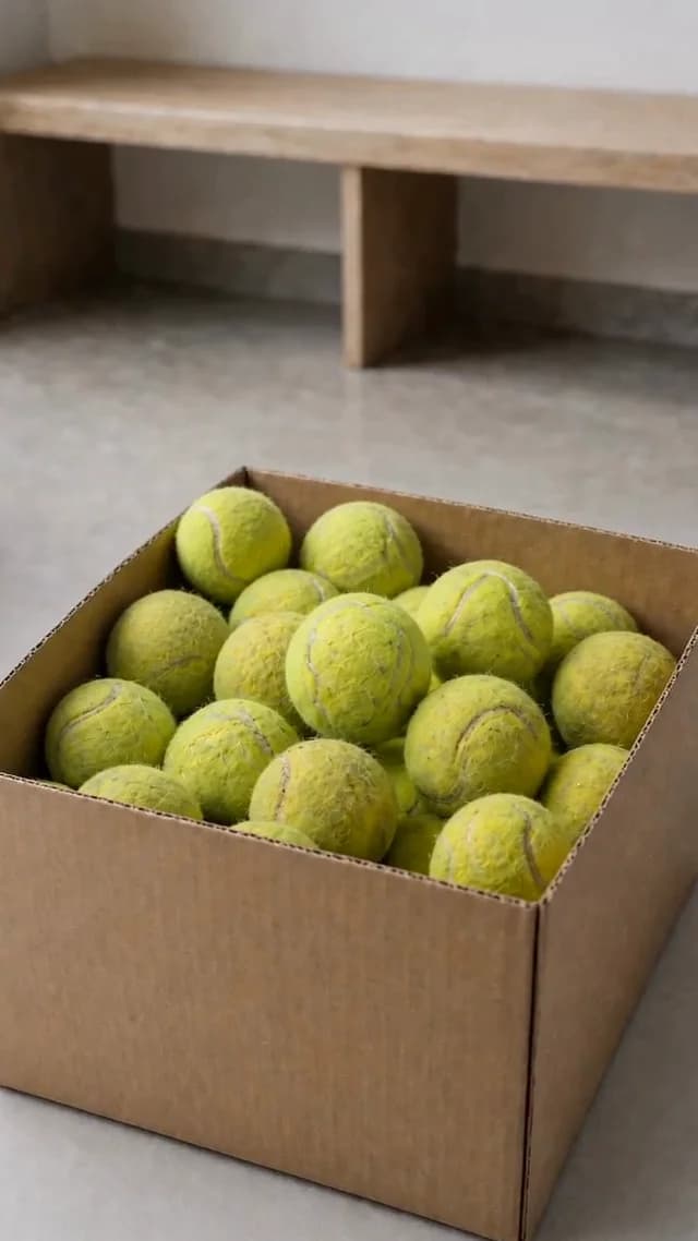 A frame from the GreenTennis film Used is not finished